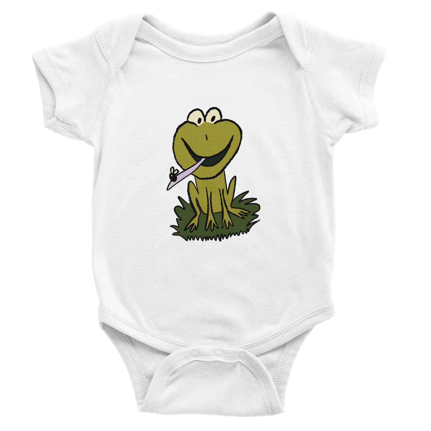 Froggy Baby Vest – Unisex Funny Frog Baby Bodysuit 