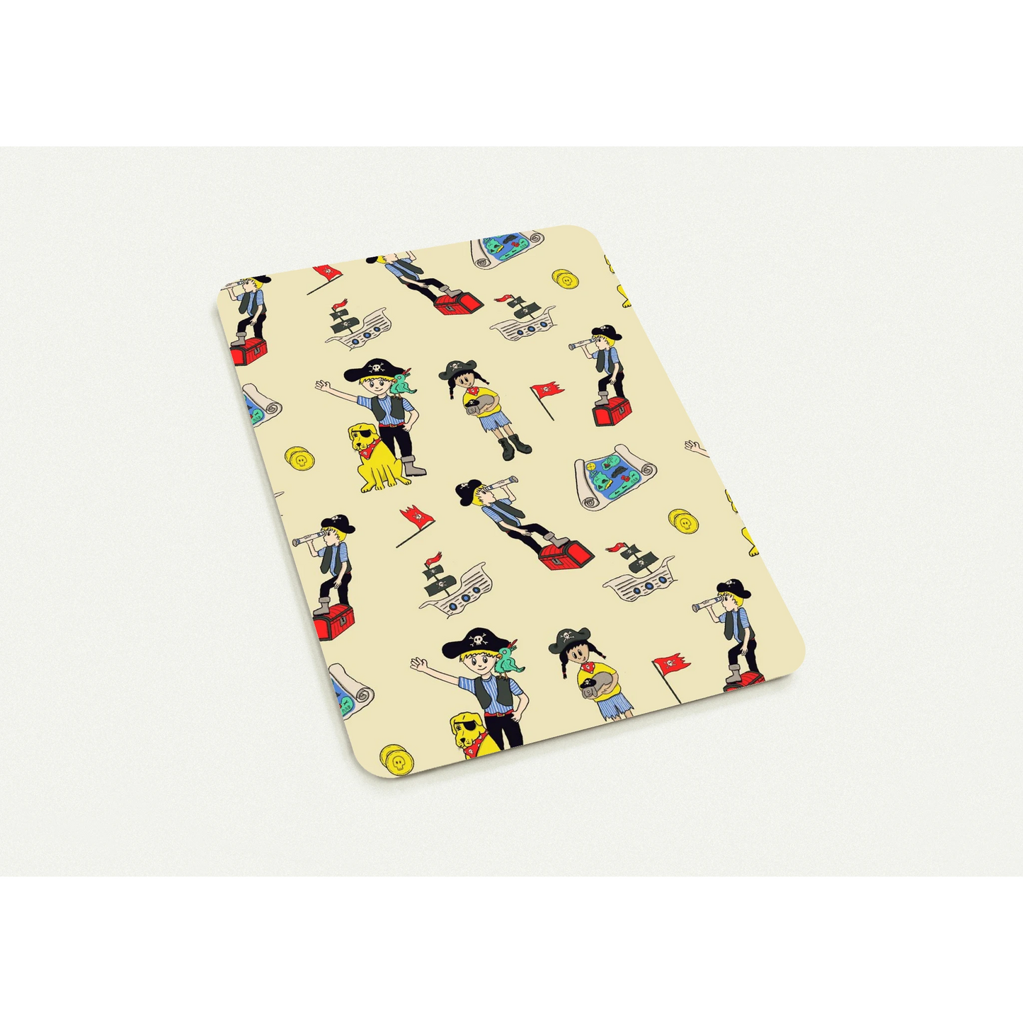  Vibrant Pirate Character Invitation Card